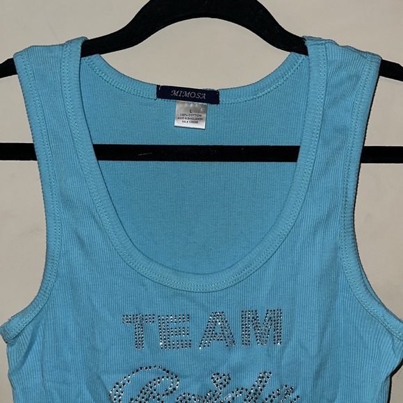 Team bride rhinestone ribbed tank - Picture 3 of 6